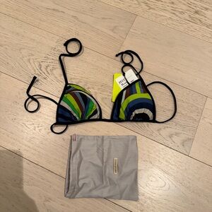 NWT and dustbag Pucci bikini iride top
